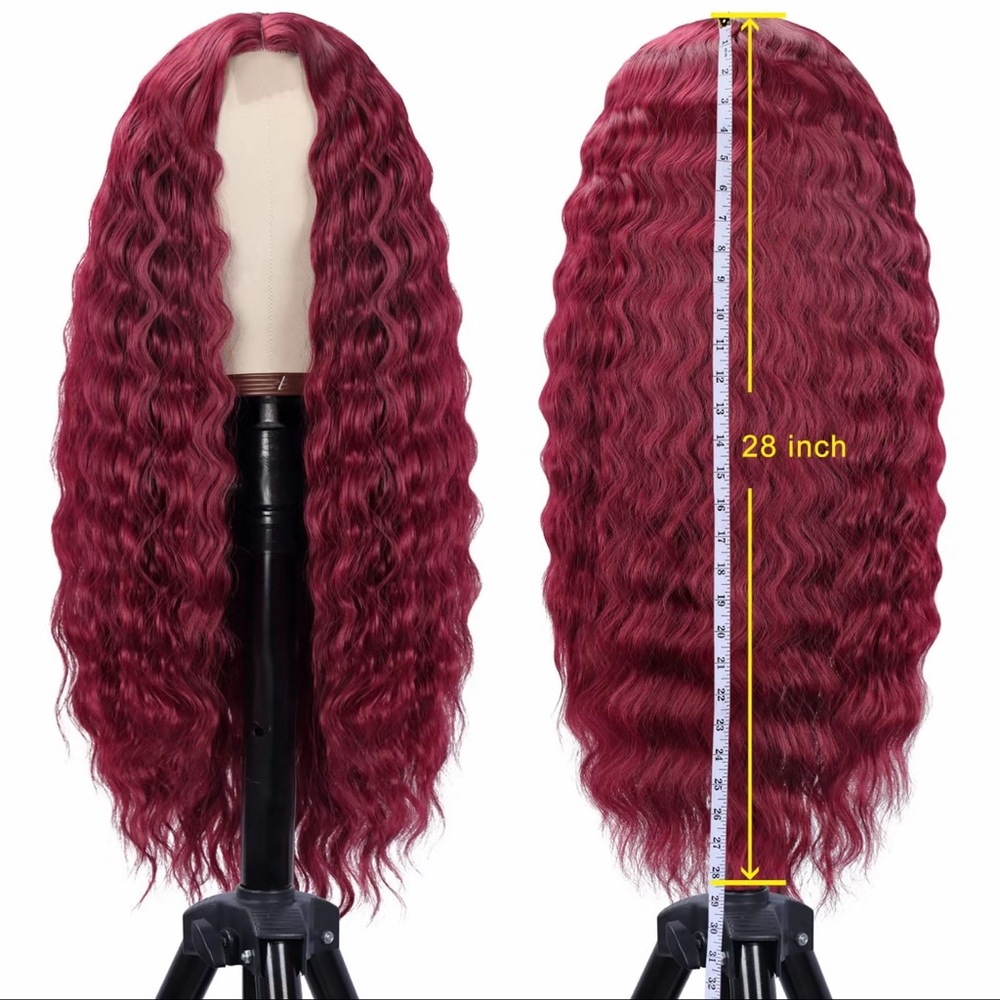 COPY - burgundy wig 28 inches